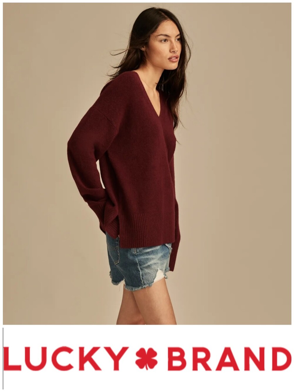 Cloudsoft V-neck Sweater